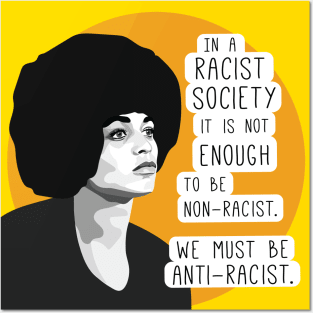 Angela Davis anti-racist quote Posters and Art